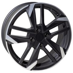 REPLICA ΖΑΝΤΕΣ PEUGEOT 1275 17X7.0 ET45 5-108 MATTE BLACK MACHINED FACED