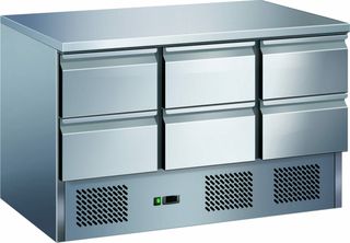 ΠΡΟΣΦΟΡΑ!!! KARAMCO S903-6D Επαγγελματικό Ψυγείο Πάγκος Συντήρησης με 6 Συρτάρια - 1365x700x850mm