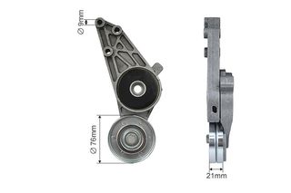 Τροχαλία τεντωτήρα ιμάντα για AUDI A4 91-01,A6 95-05, SKODA SUPERB 01-08,VW PASSAT 96-05 (OE: 058903133B)
