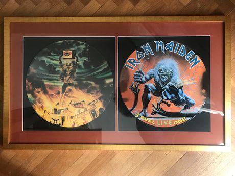 Iron Maiden - Ηoly Smoke , A Real Live One κάδρο με κορνίζα (picture discs)