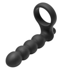 Double Fun Vibrating Cock Ring for Double Penetration - Xr Brands Frisky
