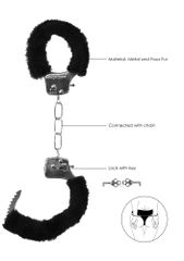 Beginner's Furry Hand Cuffs - With Quick-Release Button-thumb-2