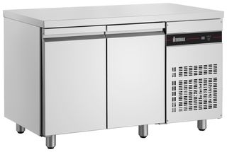 Ψυγείο πάγκος συντήρηση 134,5*70*87cm, με 2 πόρτες και ενσωματωμένη μηχανή, Ιnomak PNRP 99. Ποιότητα & Τιμή Stockinox
