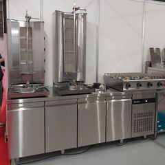 Ψυγείο πάγκος συντήρηση 224*70*87 εκ, με 4 πόρτες και ενσωματωμένη μηχανή. ΙΝΟΜΑΚ PNRP 9999. Ποιότητα & Τιμή Stockinox