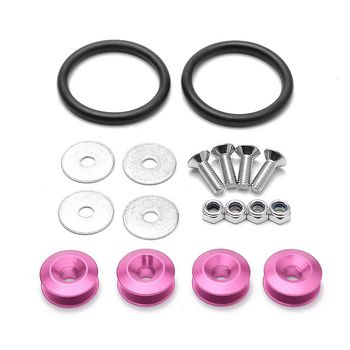 Quick Releases, Colourful Quick Release Rubber Rings Kit for Car, Bumper, Trunk, Dirt Trap, Lid (Purple)