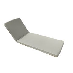 Στρώμα ξαπλώστρας με ύφασμα εξωτερικών χώρων Λευκό του Πάγου 60Χ190Χ10cm - Άγνωστος