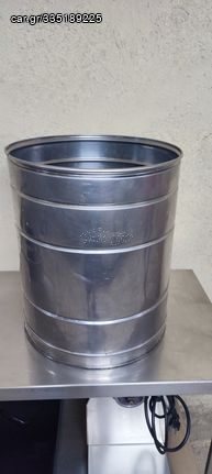 ΚΑΔΟΣ ΑΠΟΡΠΙΜΑΤΩΝ INOX Φ40 Χ 50CM