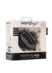 Shots 10 Speed Vibrating Egg - Black-thumb-1
