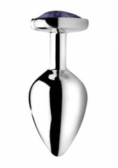 Gemstones Amethyst Heart Medium Anal Plug-thumb-2