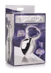 Gemstones Amethyst Heart Medium Anal Plug-thumb-3