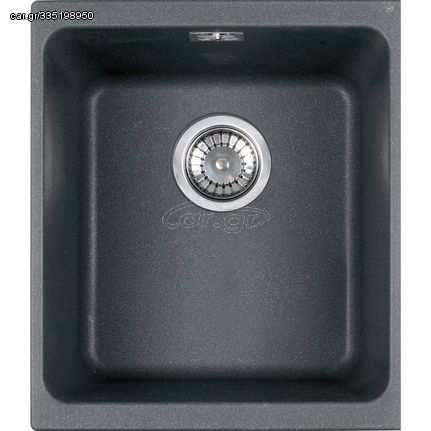 Franke Kubus KBG 110-34 Metallic Graphite Υποκαθήμενος Γρανιτένιος Νεροχύτης 45cm