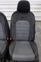 Σαλόνι κομπλέ VW Golf 7 5G4 RLine μαύρο-γκρι ύφασμα-alcantara (5 πόρτες)-thumb-1