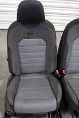 Σαλόνι κομπλέ VW Golf 7 5G4 RLine μαύρο-γκρι ύφασμα-alcantara (5 πόρτες)-thumb-2