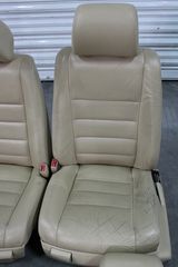 Σαλόνι κομπλέ VW Touareg 7L6 μπεζ δέρμα-thumb-1