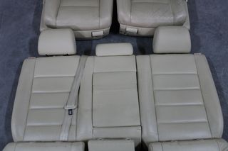 Σαλόνι κομπλέ VW Touareg 7L6 μπεζ δέρμα-thumb-3
