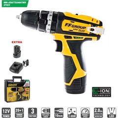 CHD 12V PLUS Κρουστικό Δραπανοκατσάβιδο Μπαταρίας 12V (2x2.0Ah) - ΜΕ ΜΠΑΤΑΡΙΑ & ΦΟΡΤΙΣΤΗ - F.F. GROUP (#41306)