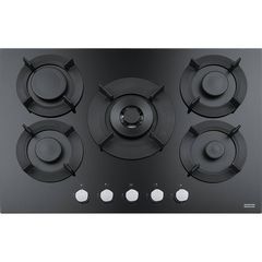 Franke Maris Free FHMF 755 4G DC C BK Μαύρος Κρύσταλλος Εστία Αερίου 80cm