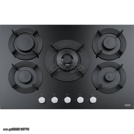 Franke Maris Free FHMF 755 4G DC C BK Μαύρος Κρύσταλλος Εστία Αερίου 80cm