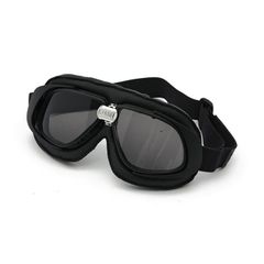 Bandit Γυαλιά / Μάσκα Αναβάτη Μοτοσυκλέτας Μαύρο Δέρμα με Φιμέ Φακούς | Classic Goggles