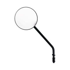 Καθρέπτης μοτοσυκλέτας Steel 4" περιμετρος 10.16 cm round mirror. Black long stem Left or right side use. 3/16-24 threaded stem