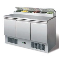 ΠΡΟΣΦΟΡΑ!!! KARAMCO PS300 Επαγγελματικό Ψυγείο Σαλατών με 3 Πόρτες - 1365x700x850 (970) mm