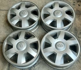 Ζάντες αλουμινίου γνήσιες από Hyundai Matrix, 15'', 4x114.3, 4 τεμάχια