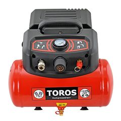 Toros: Αεροσυμπιεστής Oilfree μονομπλόκ 1,5hp, 6lt