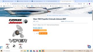 EVINRUDE VIPER ΠΡΟΠΕΛΛΑ 14 1/4 Χ 22