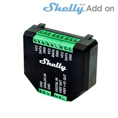 Shelly Plus Add On ενδιάμεσος διακόπτης WiFi θερμοκρασίας & υγρασίας