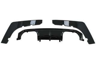 Aero Body Kit Front Bumper Lip and Air Diffuser BMW F80 M3 Sedan F82 M4 Coupe (2014-2019) M Sport Design Piano Black-thumb-6
