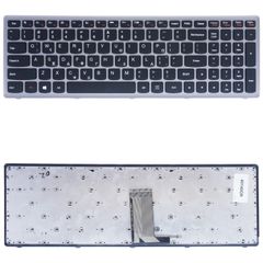 Πληκτρολόγιο Ελληνικό - Greek Laptop Keyboard για Lenovo IdeaPad Z710 model 20250 25211342 0KN0-B61GR11 V-136520NS1-GK GR Silver ( Κωδ.40140GR )