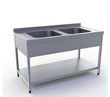 Λάντζα ανοιχτή με 2 γούρνες 50x50 cm, Διάσταση ---x70x85 cm-thumb-3