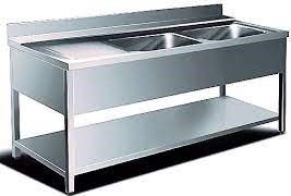 Λάντζα ανοιχτή με 2 γούρνες 50x50 cm, Διάσταση ---x70x85 cm-thumb-1