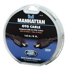 Teesa 391146 Manhattan καλώδιο Mini-USB B OTG M/M 1.8m