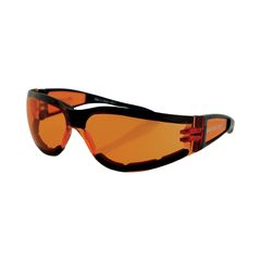 Γυαλιά Ηλίου Bobster Shield Gloss Black Frame Amber Lens Μαύρο-Πορτοκαλί