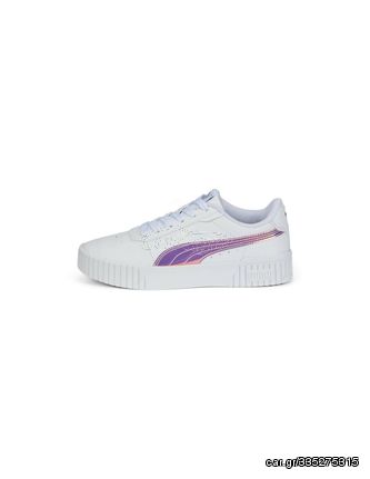 Puma Παιδικά Sneakers Carina 2.0 Holo White / Silver 387985-01