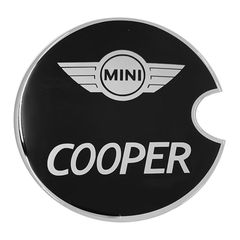 MINI COOPER 2001-2013 ΑΥΤΟΚΟΛΛΗΤΟ ΤΑΠΑΣ ΡΕΖΕΡΒΟΥΑΡ 16,2 cm ΜΑΥΡΟ/ΧΡΩΜΙΟ ΜΕ ΕΠΙΚΑΛΥΨΗ ΕΠΟΞΕΙΔΙΚΗΣ ΡΥΤΙΝΗΣ (ΥΓΡΟ ΓΥΑΛΙ) - 1 ΤΕΜ.