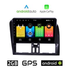 VOLVO XC60 (2009 - 2017) Android οθόνη αυτοκίνητου 2GB με GPS WI-FI (ηχοσύστημα αφής 9" ιντσών OEM Android Auto Apple Carplay Youtube Playstore MP3 USB Radio Bluetooth Mirrorlink εργοστασιακή, 4x60W,