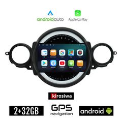 KIROSIWA MINI COOPER (R56-R57) CLUBMAN (R55) 2006-2014 Android οθόνη αυτοκίνητου 2GB με GPS WI-FI ηχοσύστημα αφής 9" ιντσών Android Auto Apple Carplay Youtube Playstore USB Radio Bluetooth Mirrorlink