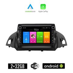 FORD KUGA (μετά το 2013) Android οθόνη αυτοκίνητου 2GB με GPS WI-FI (ηχοσύστημα αφής 8" ιντσών Apple CarPlay Android Auto Car Play Youtube Playstore MP3 USB Radio Bluetooth Mirrorlink εργοστασιακ