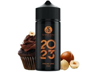 STEAM CITY 2023 PRALINE CAKE FLAVOUR SHOT 24/120ML (κέικ με πραλίνα φουντουκιού)