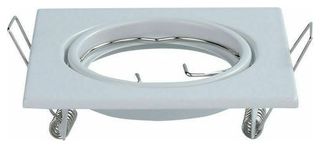 V-TAC Βάση Σποτ Χωνευτή GU10 Τετράγωνη Άσπρη 82x82x27mm 2τμχ.συσκ. 8941