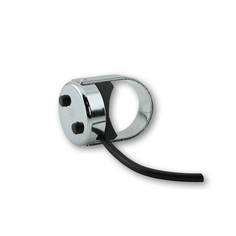 Highsider Cnc Push Button Classic, Chrome, 7/8 & 1" Handlebars
