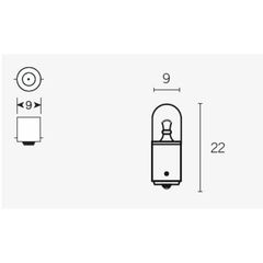 Σετ Λαμπες T85 6V 4W (10Τεμ) 14682 | Vparts