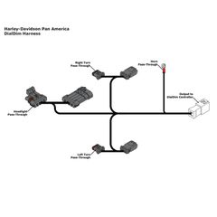 Denali Plug & Play Dialdim Wiring Adapter - Harley Davidson Pan America 1250