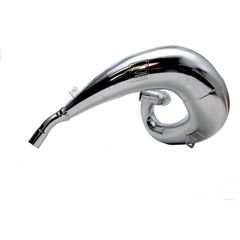 Big One Chrome Exhaust Line Chrome Pipe/Black Aluminium Silencer