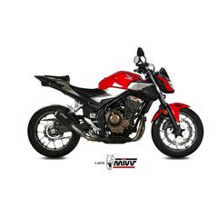 Τελικο Εξατμισης Mivv Mk3 Slip-On Honda Cb500F 19-21 Black | Mivv