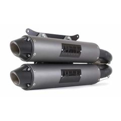 Hmf Performance Series Silencer -Brushed Stainless Steel Stainless Steel Polaris Rzr Xp Turbo