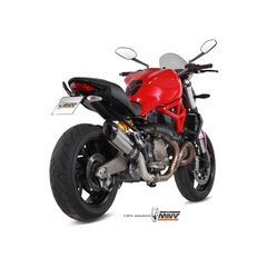 Τελικο Εξατμισης Mivv Suono Muffler Brushed Stainless Steel/Carbon End Cap Ducati Monster 821/1200