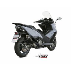 Τελικο Εξατμισης Mivv Delta Race Steel Black/Carbon End Cap Kymco Ak 550 17-20